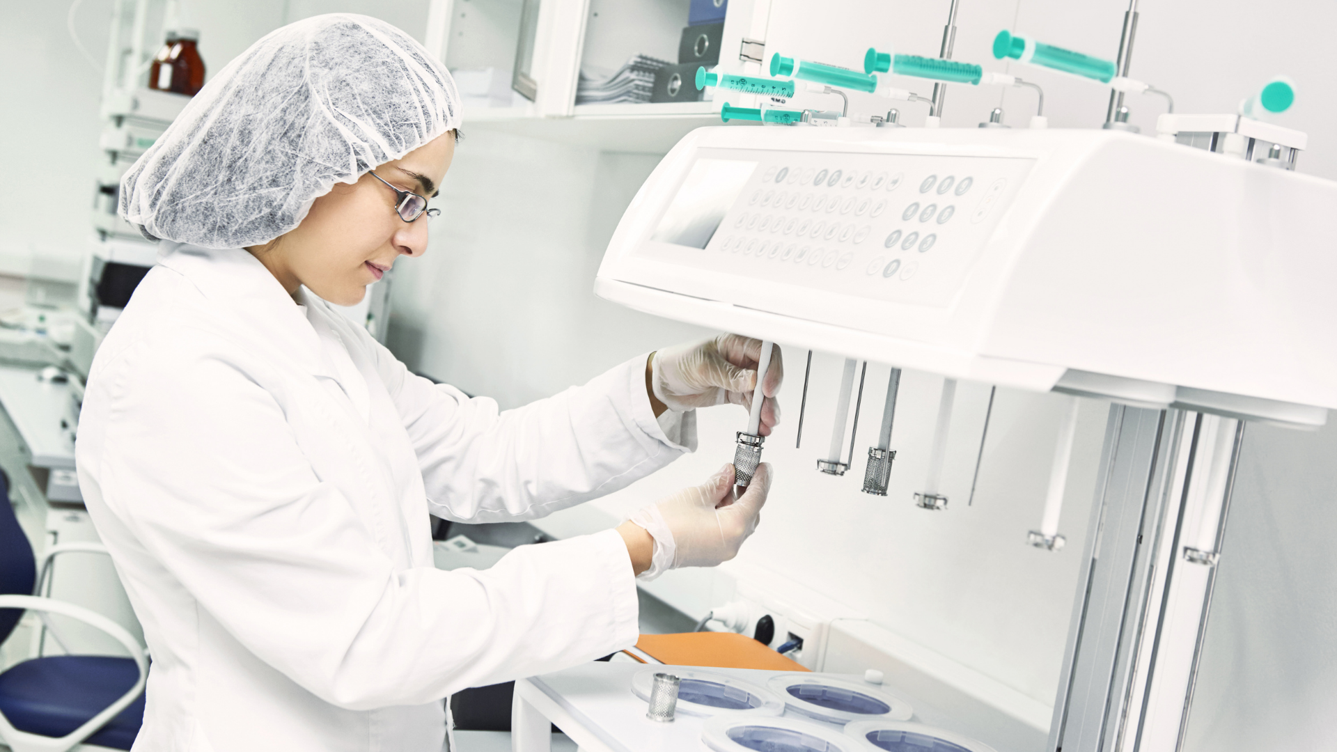 Representative graphic of a medical lab assistant working on a sample
