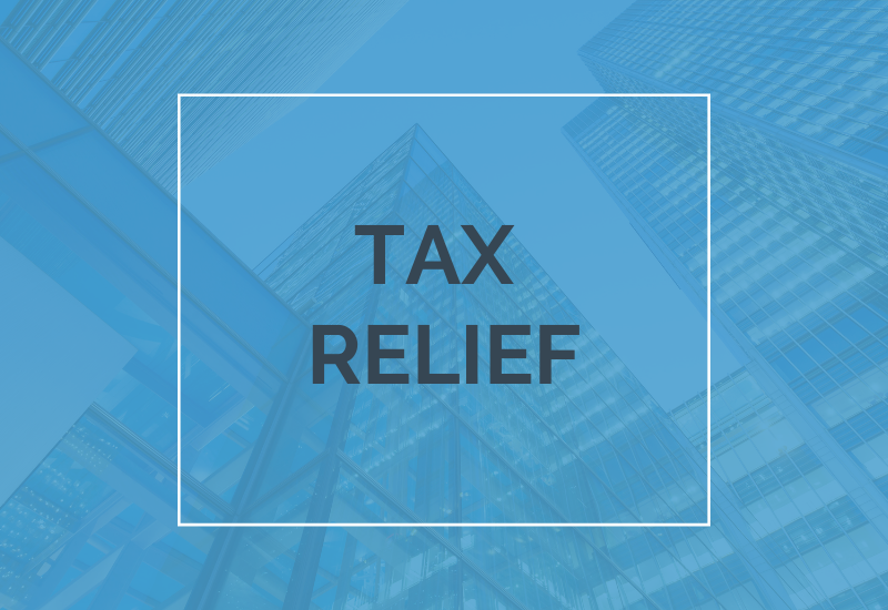 Graphic stating tax relief