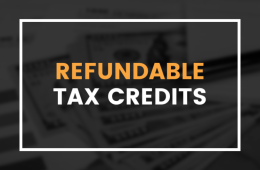 Graphic stating refundable tax credits