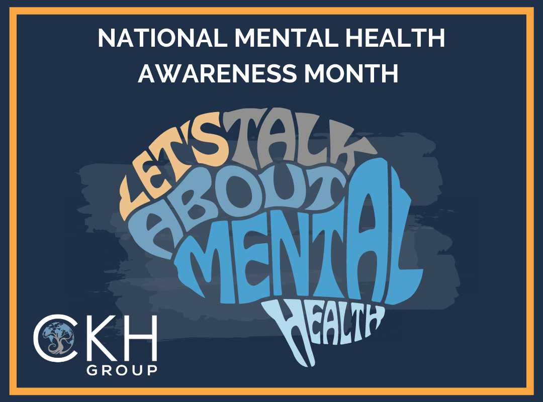 Mental Health Awareness Month Graphic stating National Mental Health Awareness Month