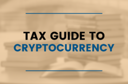 Graphic stating tax guide to cryptocurrency