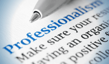 Professionalism Footsteps toward professionalism