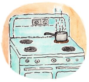 put it on the back burner
