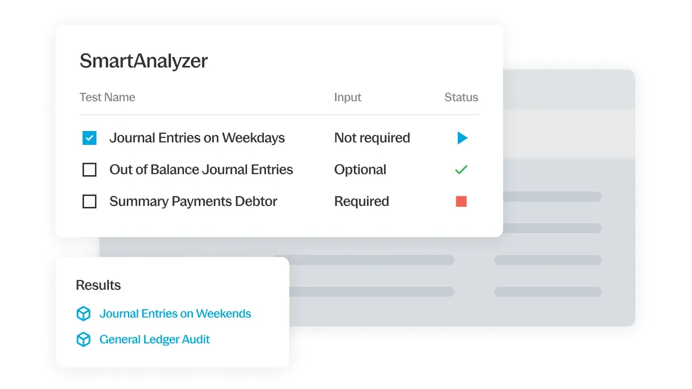 CaseWare IDEA SmartAnalyzer feature from https://www.caseware.com/us/products/idea/
