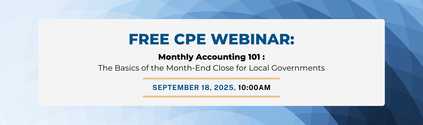 Free CPE webinar monthly accounting