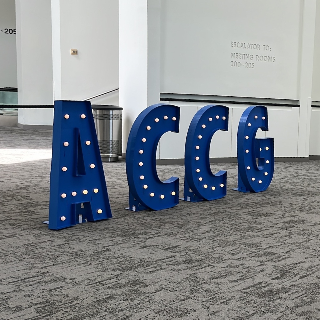 ACCG annual conference sign