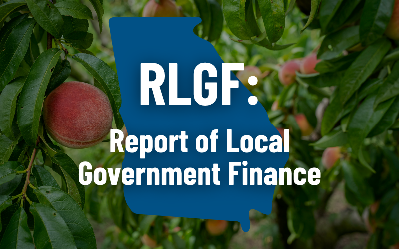 Report of Local Government Finances (RLGF): A Complete Guide for Georgia Local Governments
