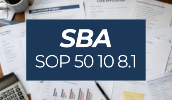 SBA qoe requirement, SOP 50 10 8.1